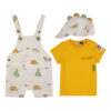 Baby's Overall Set of 3 with Dinosaur Design