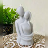Handmade Sculpture Candle with Hug Design for Gift and Decoration