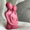 Handmade Sculpture Candle with Hug Design for Gift and Decoration
