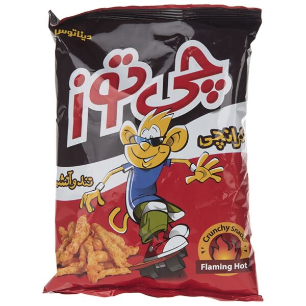 Iranian Cheetos Crunchy Cheese - Flamin' Hot Snack, 95 Gram (10x)