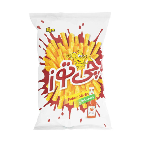 Cheetoz Potato Sticks Snack - Ketchup Flavor, 110 gr (15x)