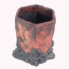 Concrete Vase Handcrafted with Tree Trunk Design for Modern Home