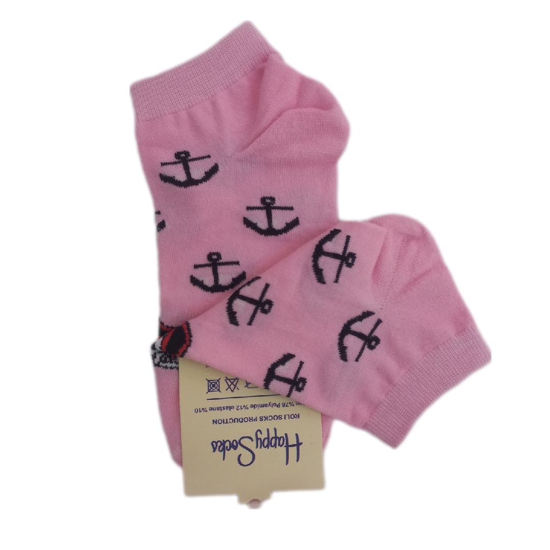 Cotton Socks for Women with Anchor Design