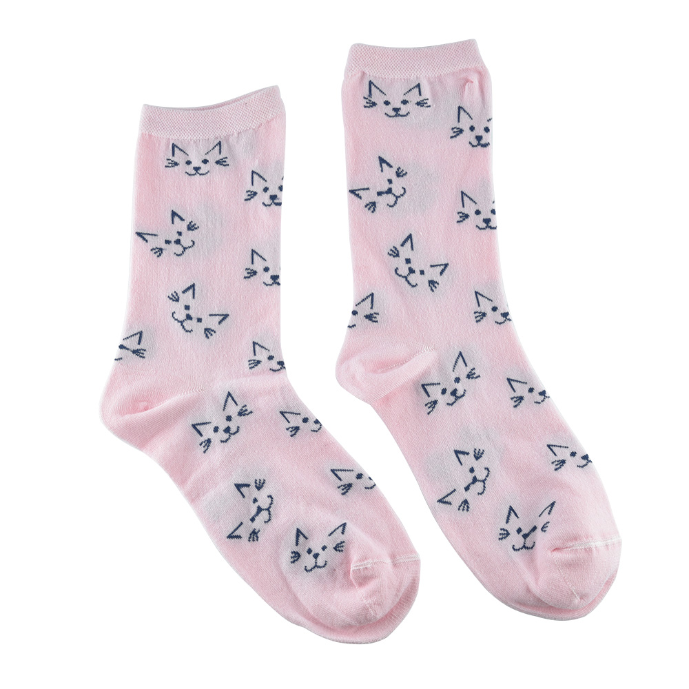 Cotton Socks for Women Cat Model