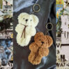 Handmade Crochet Keychain - Tiny Bear Shape