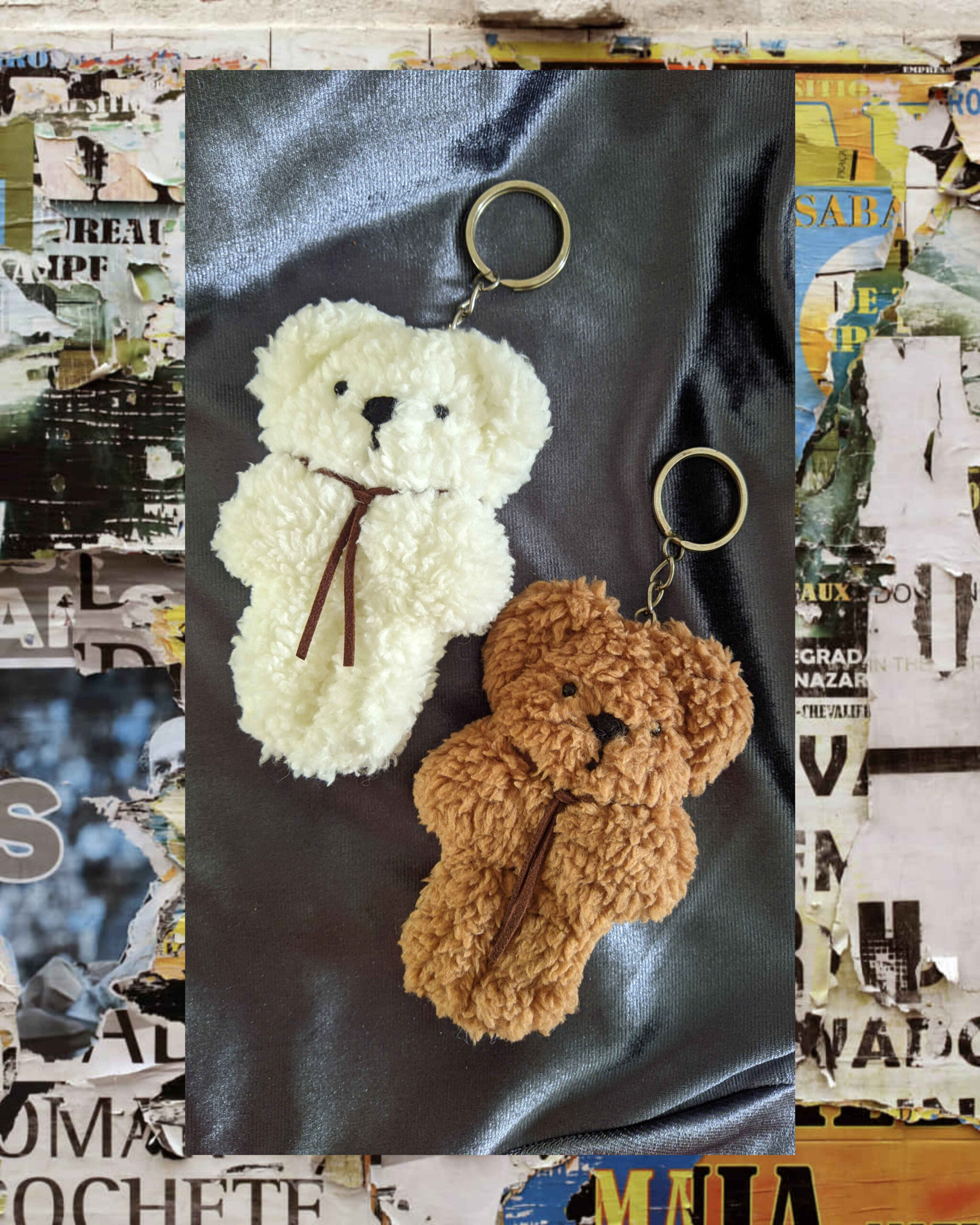 Handmade Crochet Keychain – Tiny Bear Shape