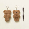 Handmade Crochet Keychain - Tiny Bear Shape