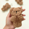Handmade Crochet Keychain - Tiny Bear Shape