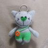 Handmade Crochet Keychain - Cat Animal Shape