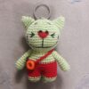 Handmade Crochet Keychain - Cat Animal Shape
