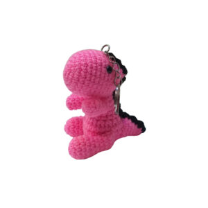 Crochet Keychain Handmade Adorable Dinosaur Shape