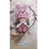 Handmade Crochet Keychain - Sweet Girl Doll Design