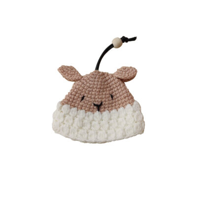 Handmade Crochet Keychain – Sheep Animal Shape
