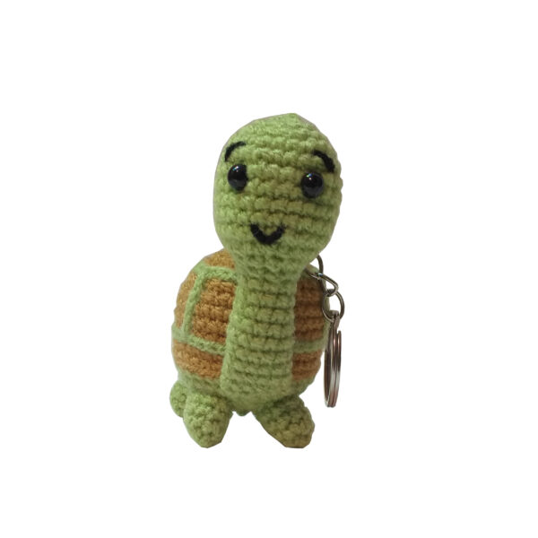 Handmade Crochet Keychain - Turtle Animal Shape