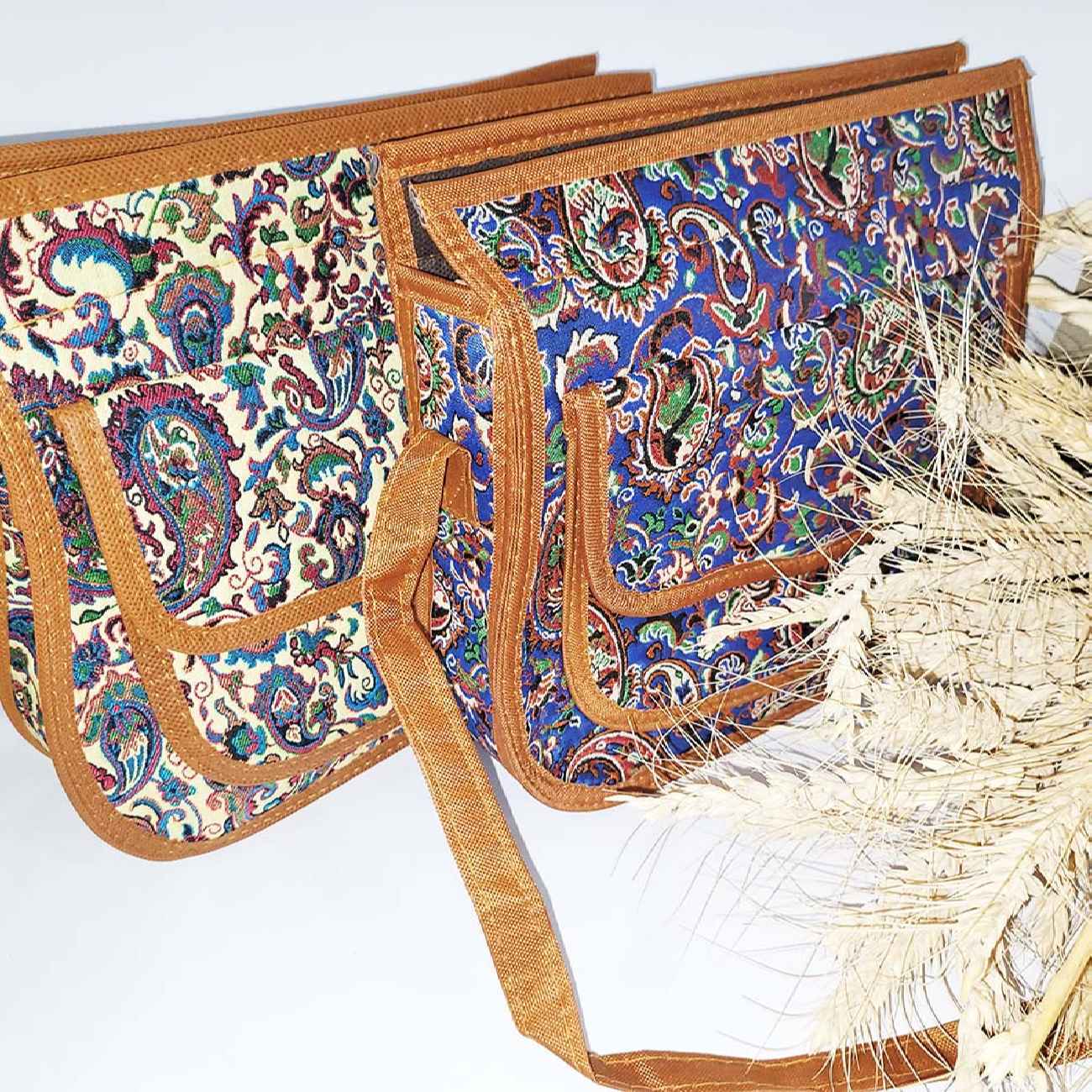 Crossbody Shoulder Bag Featuring Termeh Fabric – Stylish and Persian-Inspired