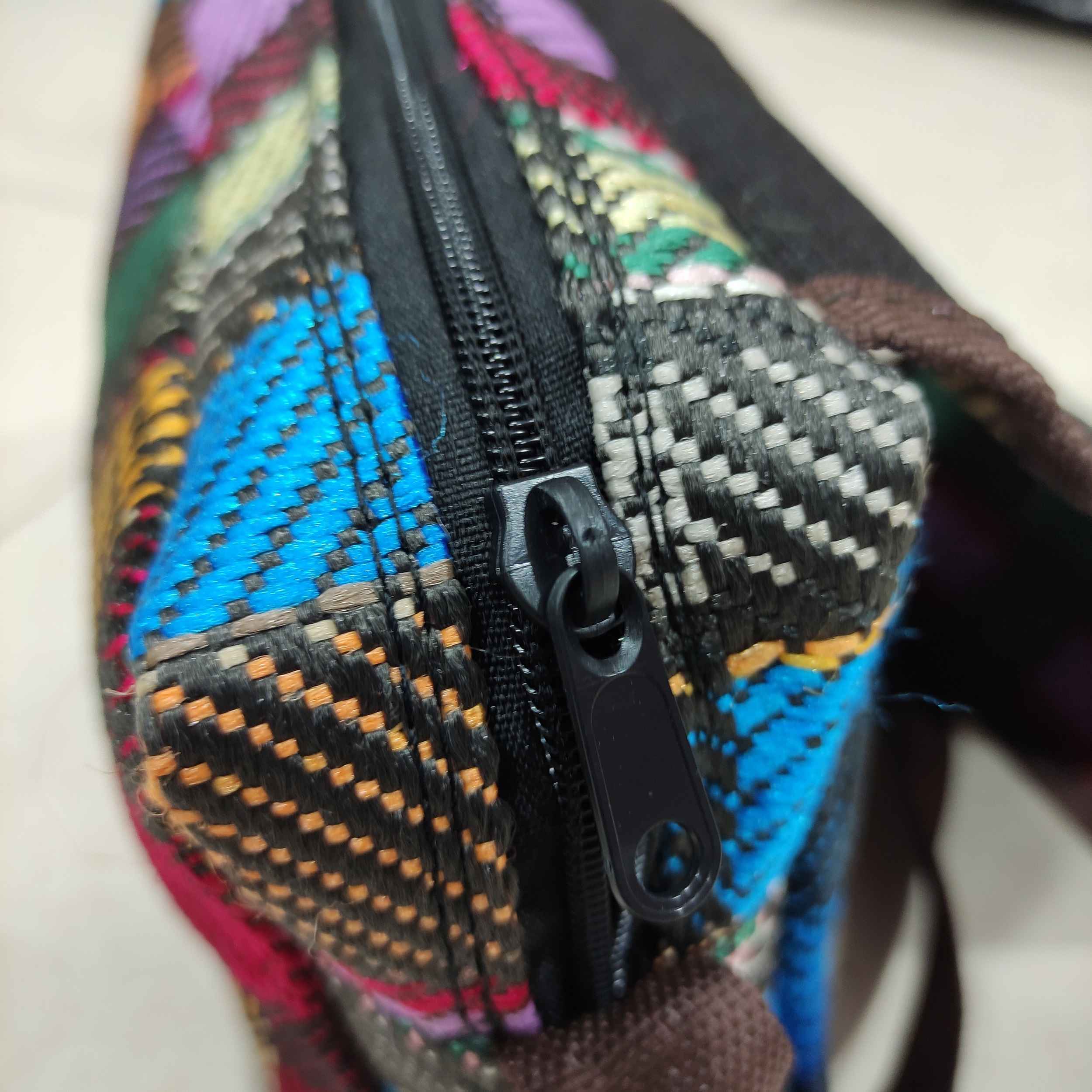 Kilim Crossbody Bag with Authentic Ethnic Checkered Design