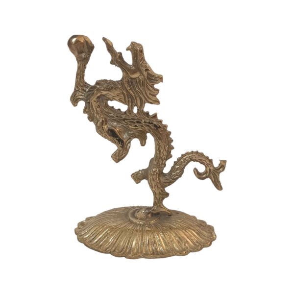 Decorative Brass Dragon Figurine - Mythical Creature Art