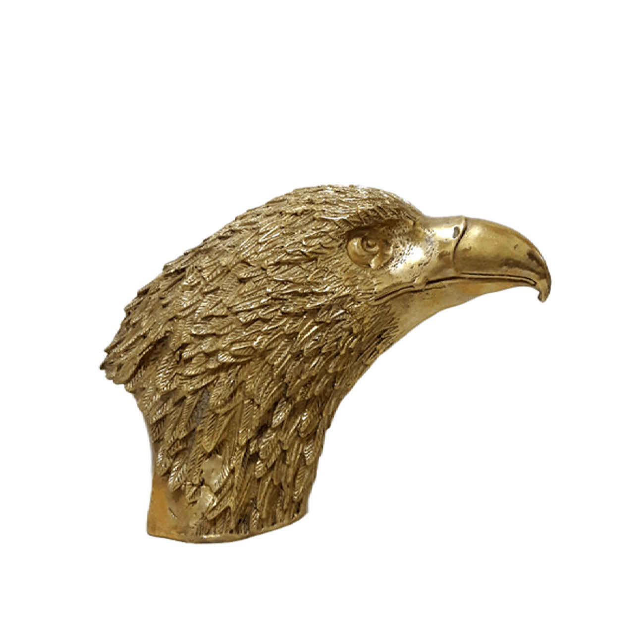 Decorative Brass Eagle Head Figurine - Majestic Bird Sculpture
