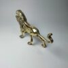 Decorative Brass Roaring Lion Figurine - King of the Jungle Sculpture