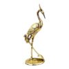 Decorative Brass Stork Figurine - Elegant Bird Statue