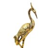 Decorative Brass Stork Figurine - Elegant Bird Statue