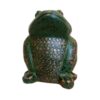 Decorative Frog Pottery Figurine - Artistic Amphibian Sculpture