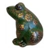 Decorative Frog Pottery Figurine - Artistic Amphibian Sculpture