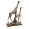 Decorative Golden Giraffe Figurine - Tall Safari Animal Sculpture