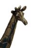 Decorative Golden Giraffe Figurine - Tall Safari Animal Sculpture