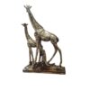 Decorative Golden Giraffe Figurine - Tall Safari Animal Sculpture