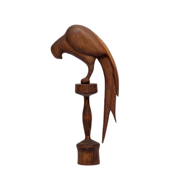 Decorative Wooden Bird Figurine - Handcrafted Natural Home Decor