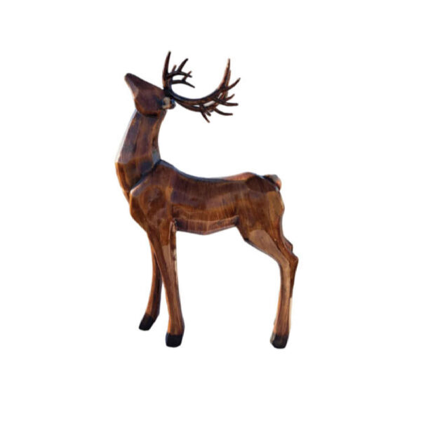 Decorative Deer Figurine 2 Pieces - Graceful Wildlife Sculptures