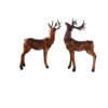 Decorative Deer Figurine 2 Pieces - Graceful Wildlife Sculptures