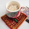 Handwoven Persian Kilim Coaster for Home & Kitchen