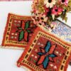 Handwoven Persian Kilim Coaster for Home & Kitchen