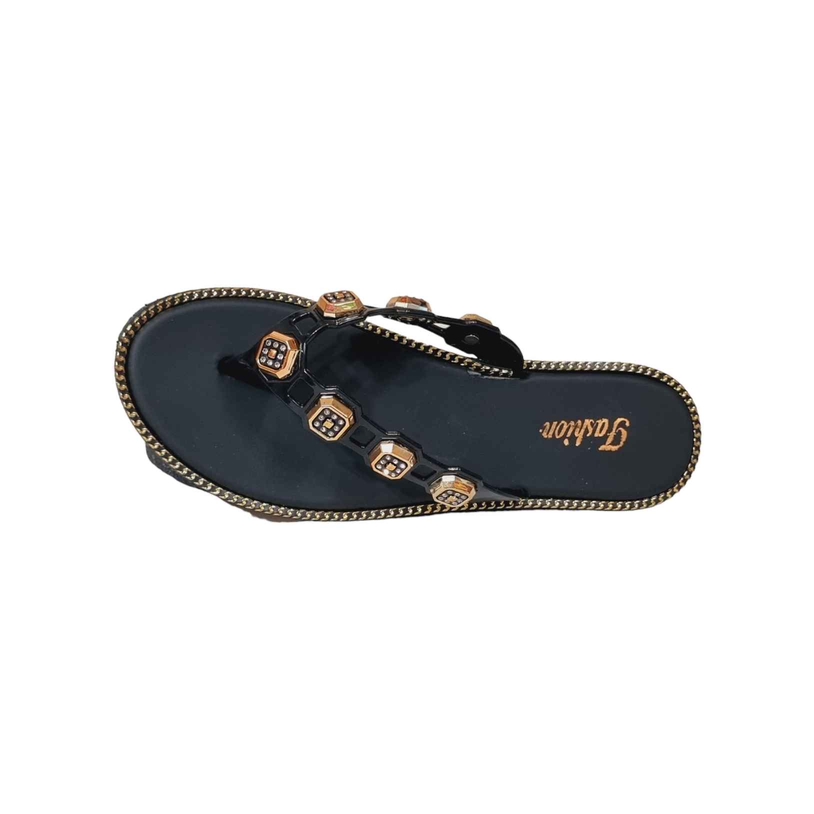 Flip Flop Beach Slippers for Women Black