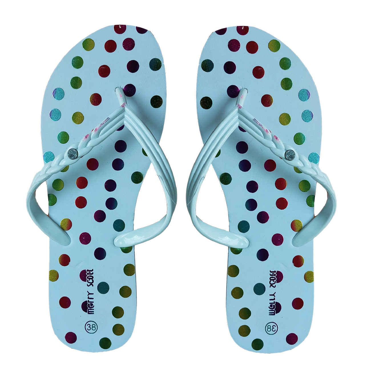 Flip Flop Thong Slippers for Women Dot Design