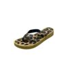 Flip Flop Thong Slippers with Leopard Design for Women