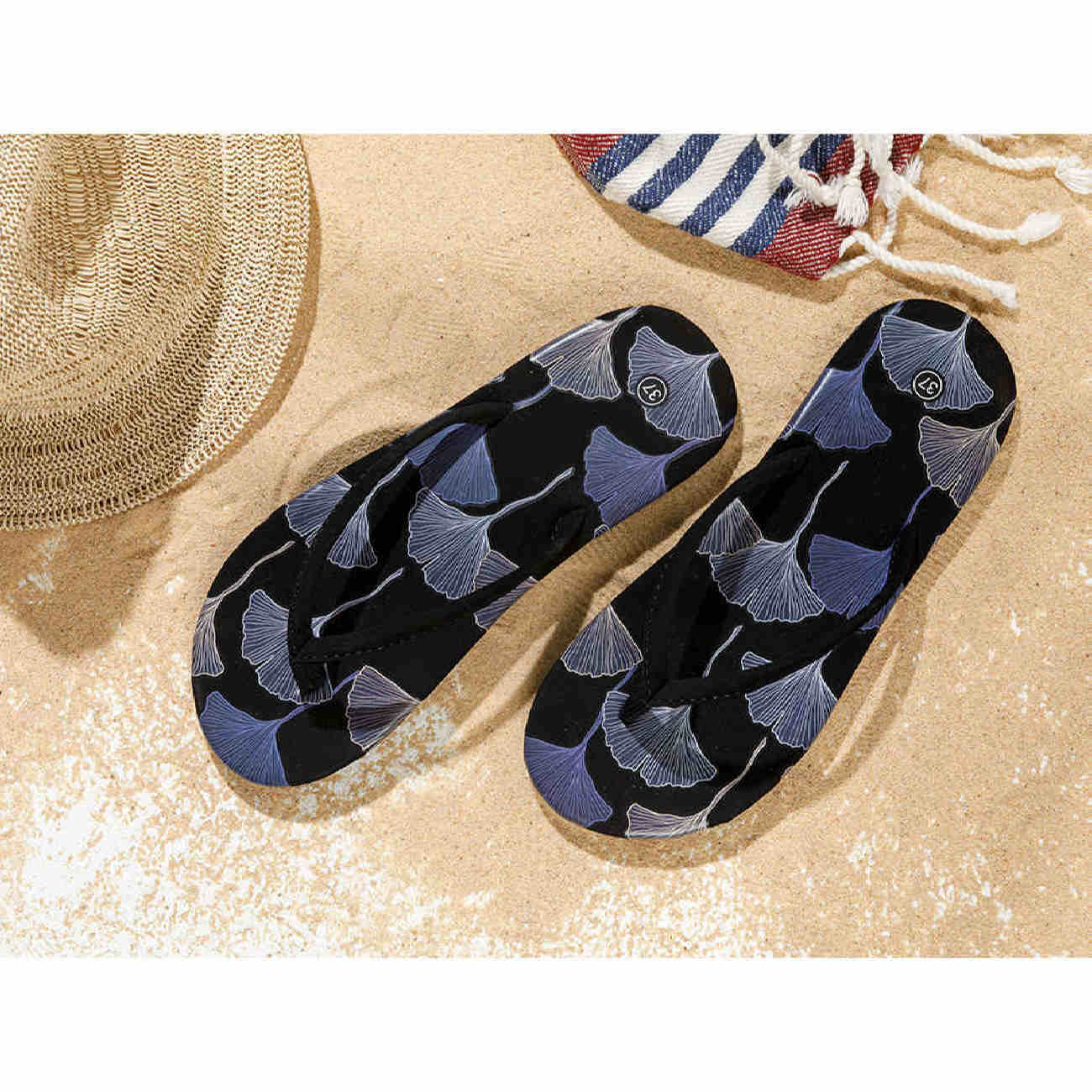 Flip Flop Thong Slippers with Velvet for Women