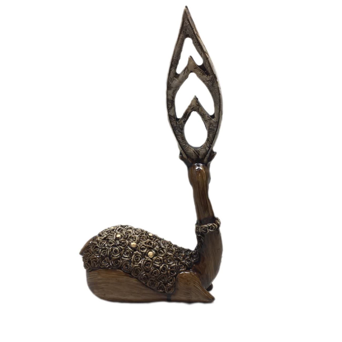 Decorative Brown Gazelle Figurine for Home Decor - Elegant Wildlife Sculpture