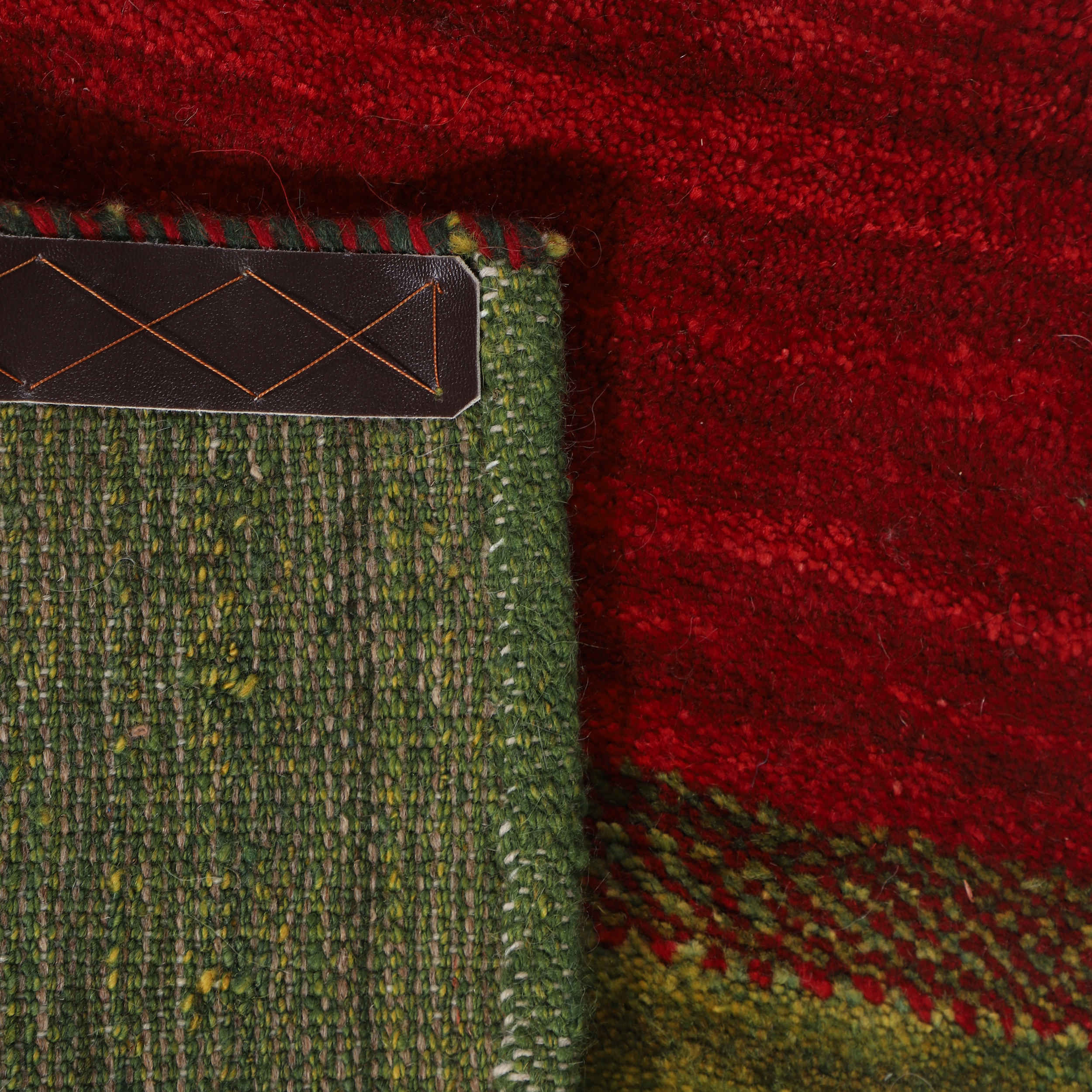 Genuine Persian Gabbeh Wool Rug Handwoven in Fars