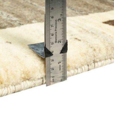 Genuine Persian Gabbeh Wool Rug Handwoven in Fars Brown