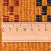 Genuine Persian Gabbeh Wool Rug Handwoven in Fars Bordered Orange
