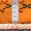 Genuine Persian Gabbeh Wool Rug Handwoven in Fars Bordered Orange