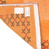 Genuine Persian Gabbeh Wool Rug Handwoven in Fars Bordered Orange