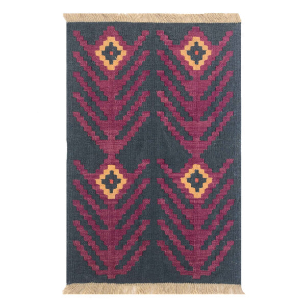 Genuine Persian Wool Kilim Rug Handwoven in Fars Qashqai