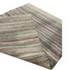 Genuine Persian Wool Kilim Rug Handwoven Striped Cream