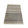 Genuine Persian Wool Kilim Rug Handwoven Striped Cream