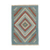 Genuine Persian Wool Kilim Rug Handwoven in Fars Qashqai Blue