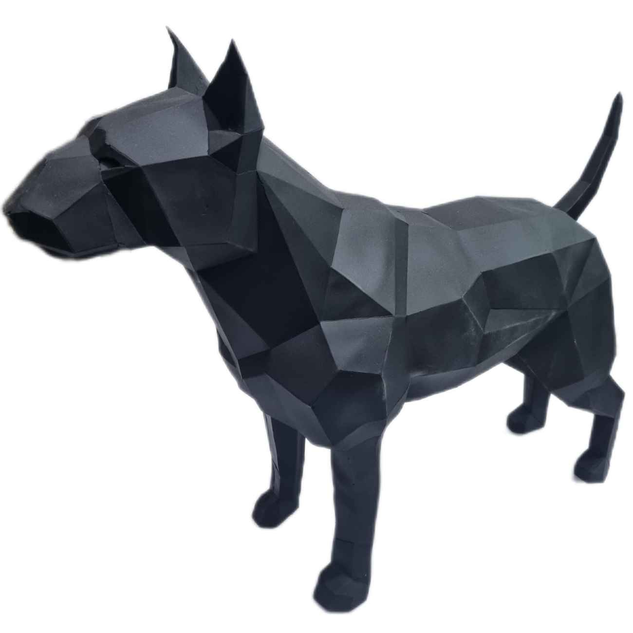 Geometric Doberman Cubism Figurine - Unique Handcrafted Sculpture